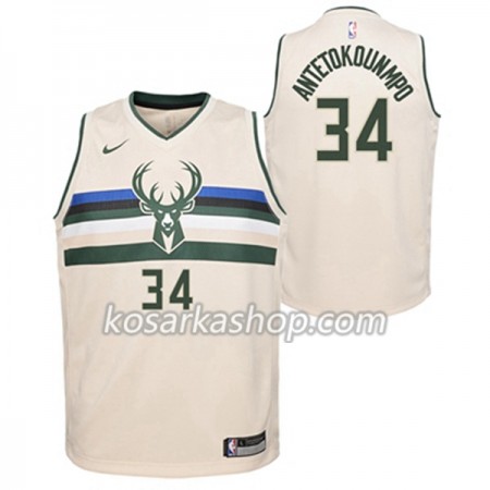 Dres Milwaukee Bucks Giannis Antetokounmpo 34 Nike City Edition Swingman